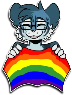 🏳️‍🌈 emoji Taiga Tiger Telegram sticker 5 of 68