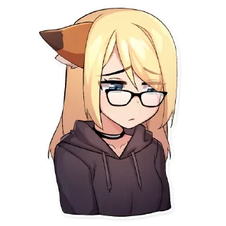 😔 emoji Ely the Red Fox (@foxwithpaws) Telegram sticker 5 of 27