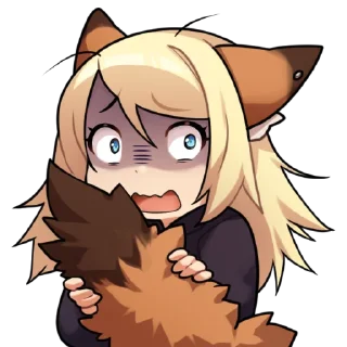 😱 emoji Ely the Red Fox (@foxwithpaws) Telegram sticker 18 of 27