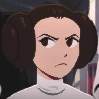 ☹️ emoji «STAR WARS: Galaxy of Adventures» by Bella | from Ahsoka’s Order Telegram sticker 19 of 81