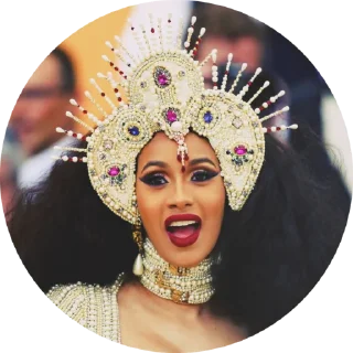 😯 emoji Cardi B Telegram sticker 13 of 55