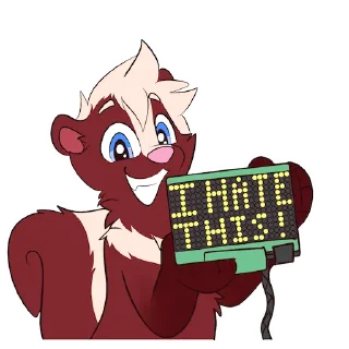 😠 emoji Nieto Skunk / Maney Telegram sticker 13 of 56
