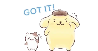 Sticker from pompompurin 🍮