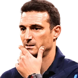🤔 emoji Lionel Scaloni Telegram sticker 15 of 32