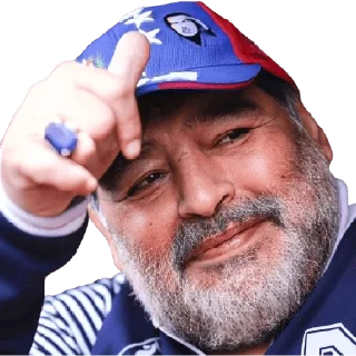 👍 emoji Maradona Telegram sticker 7 of 17