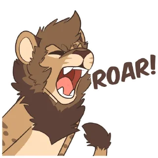 Sticker from Lion Stickers by Pulexart.com