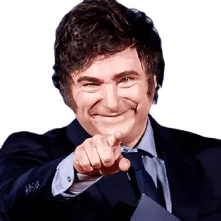 🫵 emoji Javier Milei Telegram sticker 8 of 31