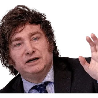 😧 emoji Javier Milei Telegram sticker 21 of 31