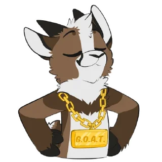 🏆 emoji Goat Stickers by Pulexart.com Telegram sticker 5 of 13