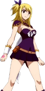 😠 emoji Lucy Heartfilia Telegram sticker 22 of 35