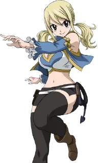 😏 emoji Lucy Heartfilia Telegram sticker 23 of 35