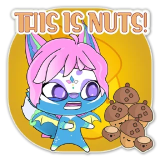 🌰 emoji Lovely Zura Telegram sticker 24 of 49