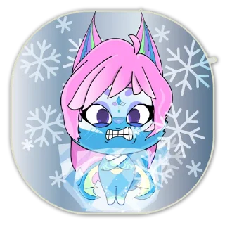 🥶 emoji Lovely Zura Telegram sticker 12 of 49