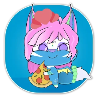 🍕 emoji Lovely Zura Telegram sticker 22 of 49