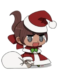😊 emoji Danganronpa Padoru @Gian_TGX Telegram sticker 8 of 40