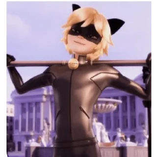 😌 emoji cat noir hehe Telegram sticker 6 of 19