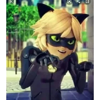 🦁 emoji cat noir hehe Telegram sticker 17 of 19