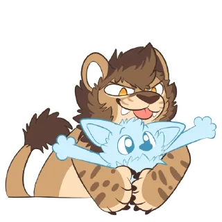 😼 emoji Lion Stickers by Pulexart.com Telegram sticker 11 of 32