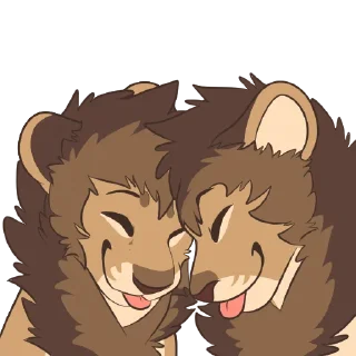 🤗 emoji Lion Stickers by Pulexart.com Telegram sticker 15 of 32