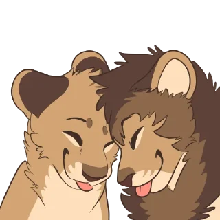 🤗 emoji Lion Stickers by Pulexart.com Telegram sticker 16 of 32