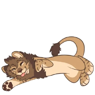 🛌 emoji Lion Stickers by Pulexart.com Telegram sticker 5 of 32