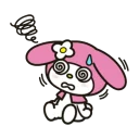 😵 emoji My Melody Telegram sticker 15 of 35