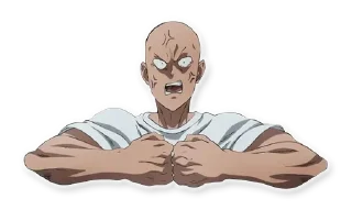 😡 emoji Saitama Telegram sticker 3 of 9