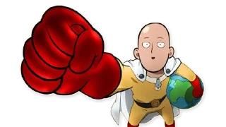 ✊ emoji Saitama Telegram sticker 1 of 9
