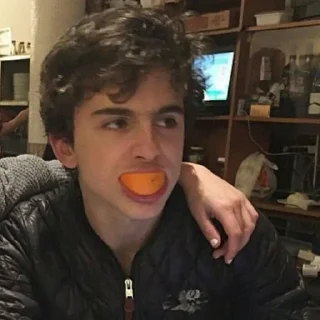 😤 emoji the essence of timothée chalamet by @nathanist Telegram sticker 7 of 60