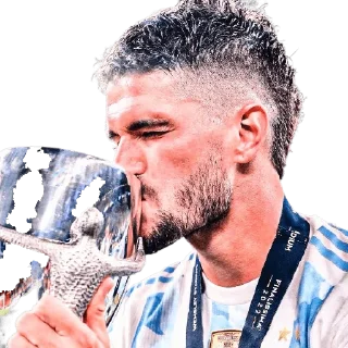 😚 emoji Rodrigo De Paul Telegram sticker 7 of 25