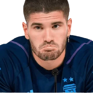 😕 emoji Rodrigo De Paul Telegram sticker 21 of 25
