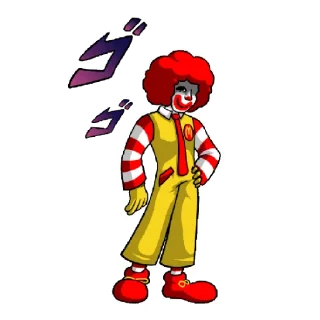 Sticker from Ronald mcdonald
