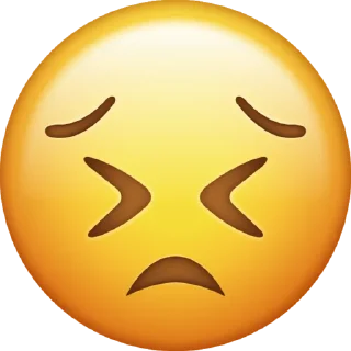 😣 emoji iOS 12 Telegram sticker 22 of 43