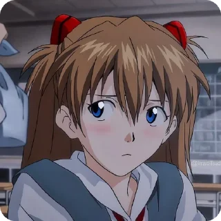 Sticker from Evangelion ‣ @animestickersii @pinterest_to_stickerbot