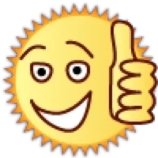 👍 emoji Sun @Wolfs_Legion Telegram sticker 9 of 25