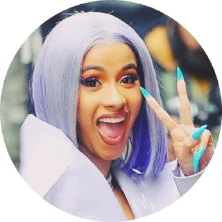 ✌️ emoji Cardi B Telegram sticker 9 of 55