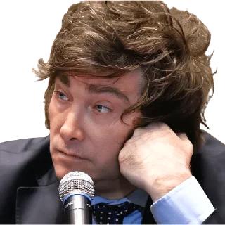 😒 emoji Javier Milei Telegram sticker 23 of 31