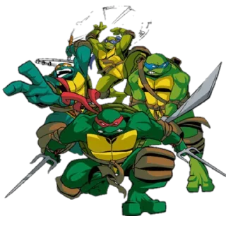👨‍👨‍👦‍👦 emoji Ninja turtles Telegram sticker 6 of 20