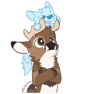 🚲 emoji Deer Stickers by Pulexart.com Telegram sticker 10 of 18