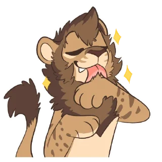 🛁 emoji Lion Stickers by Pulexart.com Telegram sticker 8 of 32