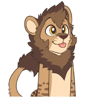 😗 emoji Lion Stickers by Pulexart.com Telegram sticker 14 of 32