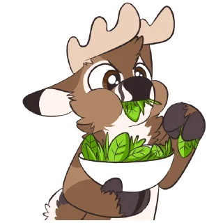 🍽 emoji Deer Stickers by Pulexart.com Telegram sticker 13 of 18