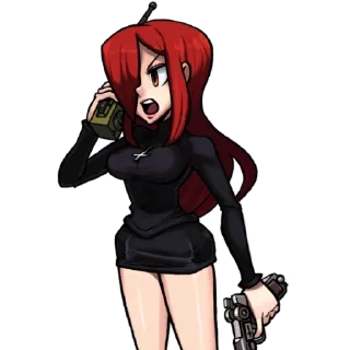 😡 emoji Parasoul & Umbrella (Skullforce) Telegram sticker 18 of 27