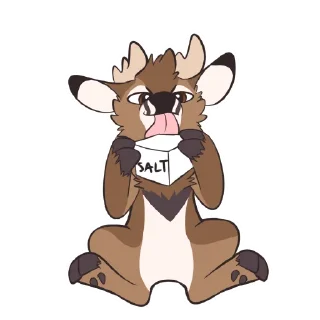 🧂 emoji Deer Stickers by Pulexart.com Telegram sticker 14 of 18