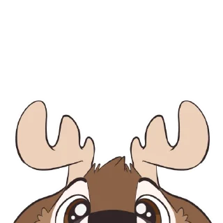 😶 emoji Deer Stickers by Pulexart.com Telegram sticker 8 of 18