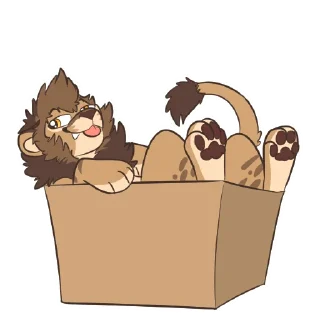 Sticker from Lion Stickers by Pulexart.com