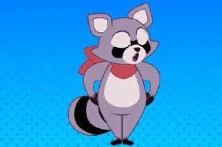 👎 emoji Rambley Raccoon Telegram sticker 15 of 26