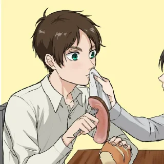 🍡 emoji Eren Yeager Telegram sticker 15 of 30