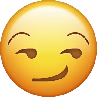😏 emoji iOS 12 Telegram sticker 18 of 43