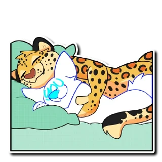 🤗 emoji Leopard Telegram sticker 21 of 30